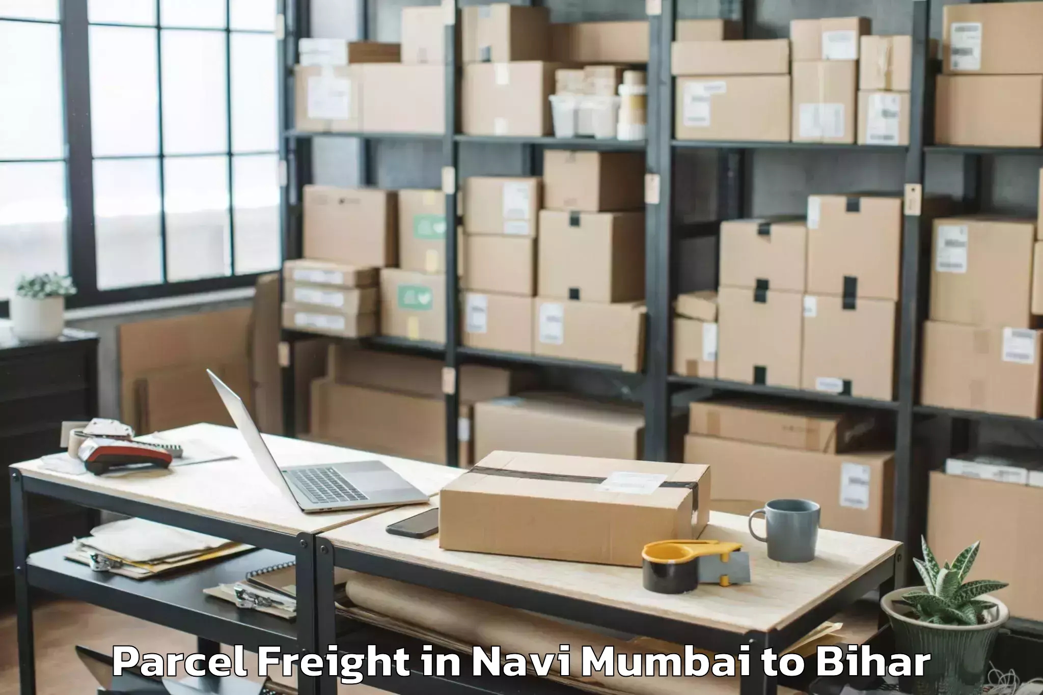 Get Navi Mumbai to Valmiki Nagar Parcel Freight